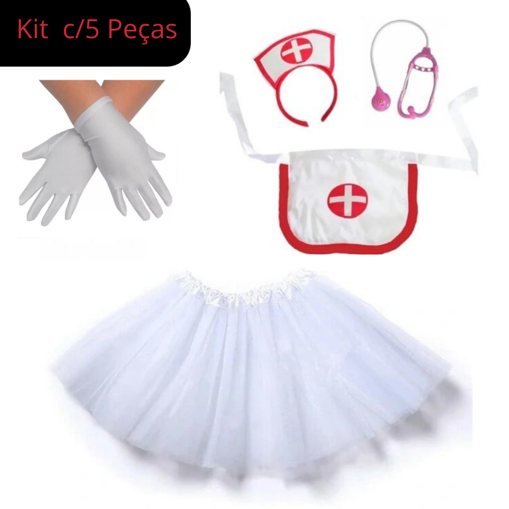 Fantasia Kit Enfermeira Cosplay Festa Carnaval Halloween | Shopee Brasil