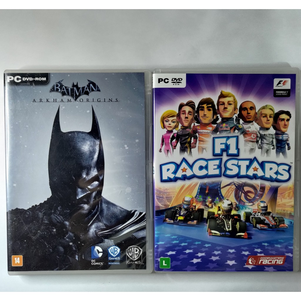 Kit 2 jogos PC: Batmam Arkham Origins + F1 Race Stars | Shopee Brasil