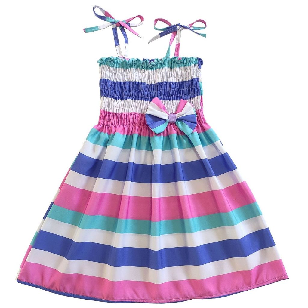 Vestido infantil de store listra