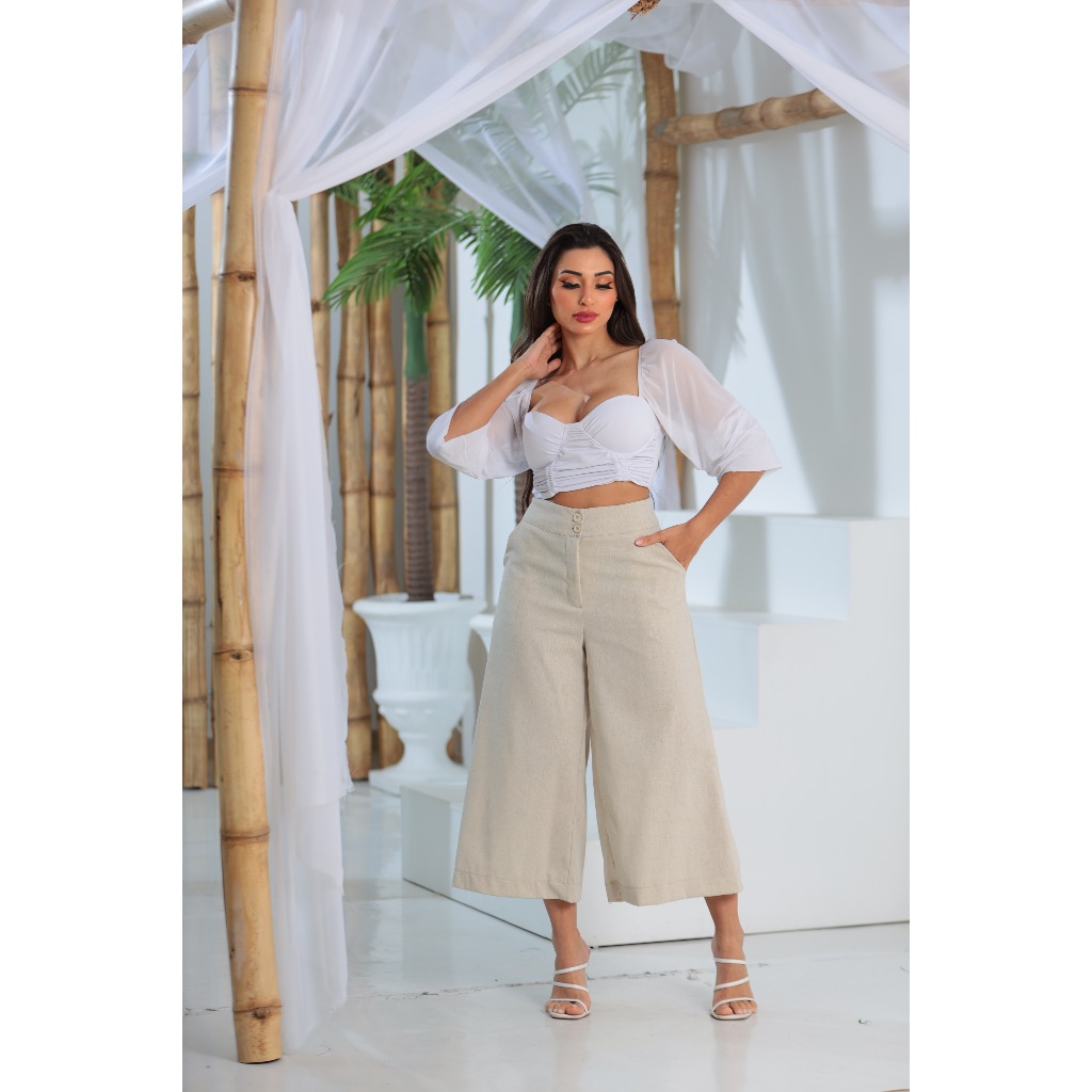 CALÇA FLARE CAPRI - Loja Online de Roupas Femininas