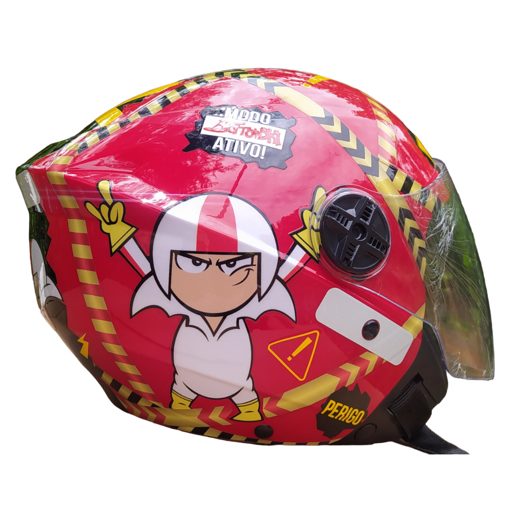 Capacete EBF Spark Jet- personalizado modelo kick Buttowski | Shopee Brasil