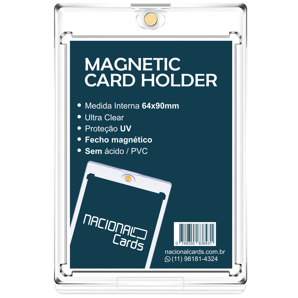 Toploader Magnético (Magnetic Card Holder) - Nacional Cards - TN GEEK