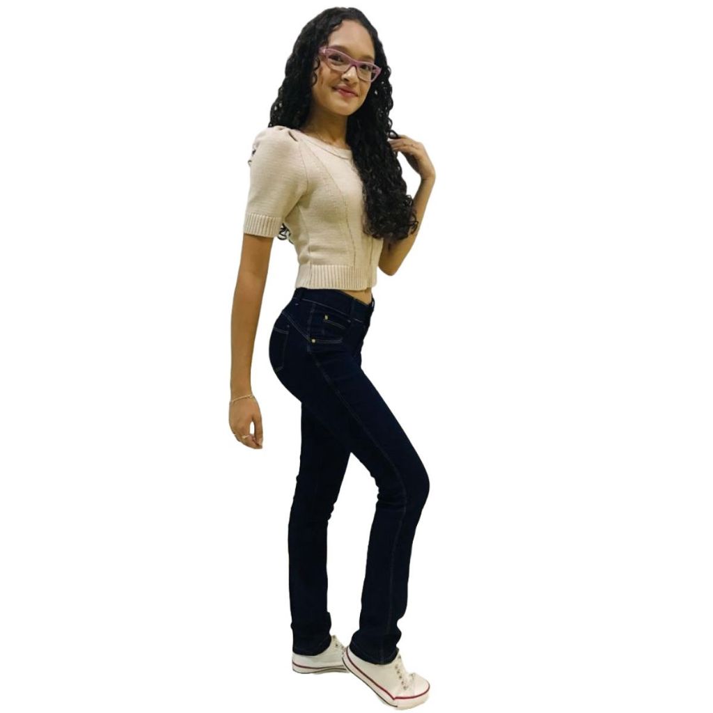 Calça Skinny Feminina Jeans Com Licra Levanta Bumbum Branca 18 - Kaena  Multimarcas