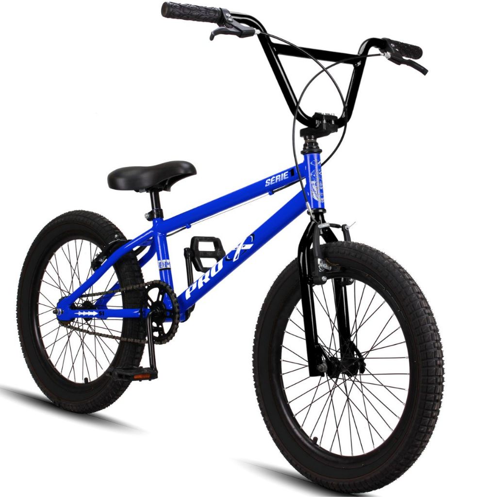 Bicicleta BMX Pro-X Série 1 Aro 20 Freios V-brakes Azul