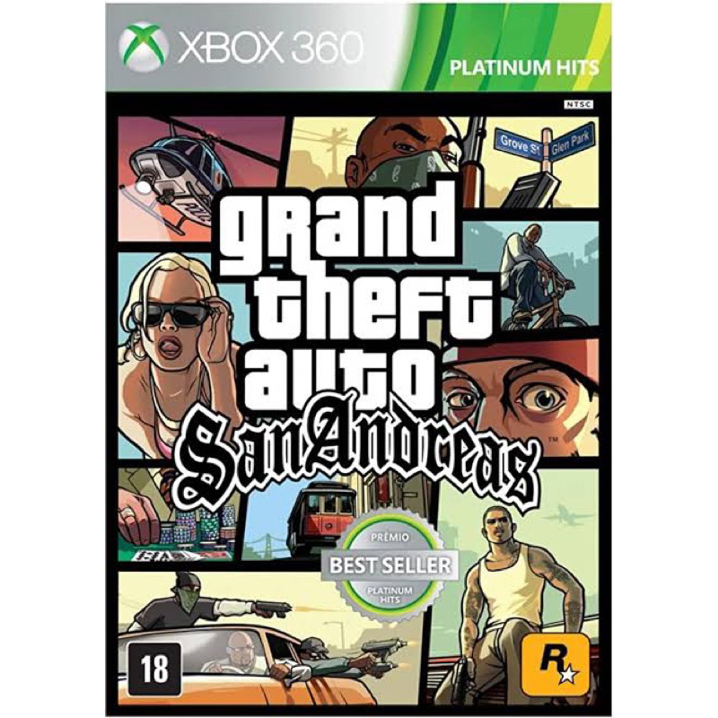 XBOX Platinum Hits Grand Theft Auto San Andreas Game Complete