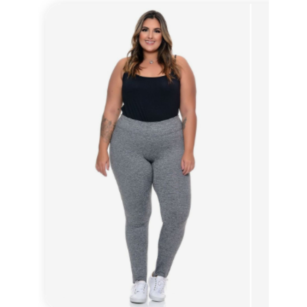 Calça legging best sale plus size preta