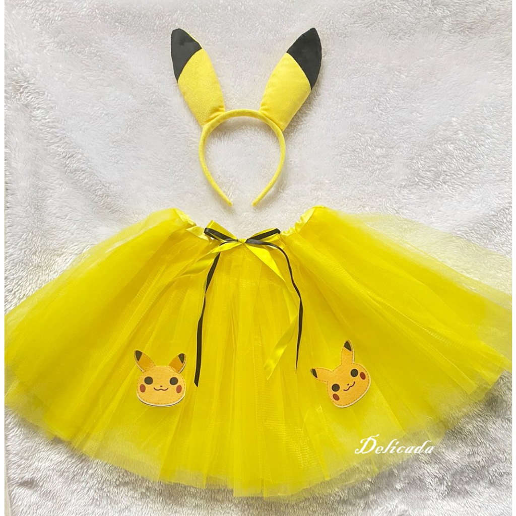 Fantasia infantil menina Pikachu