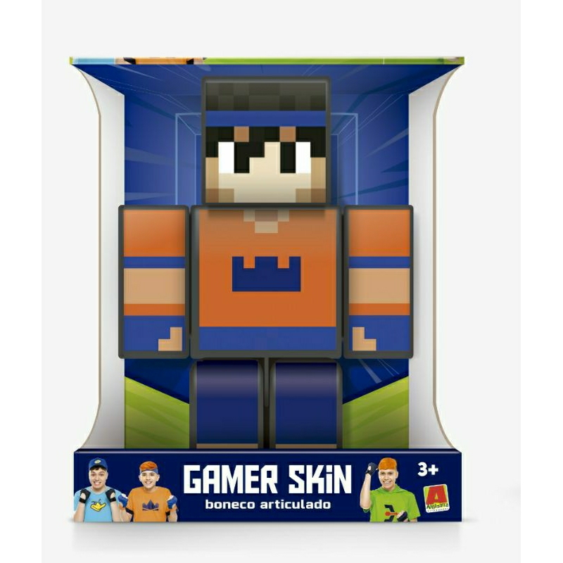 Boneco r Mel Minecraft Articulado - 25 cm Algazarra - LOJAS