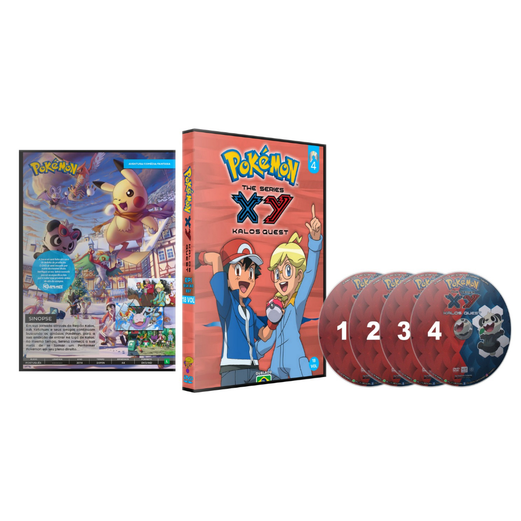 Dvd Anime Pokémon Todos Os Filmes + Origens Dublado