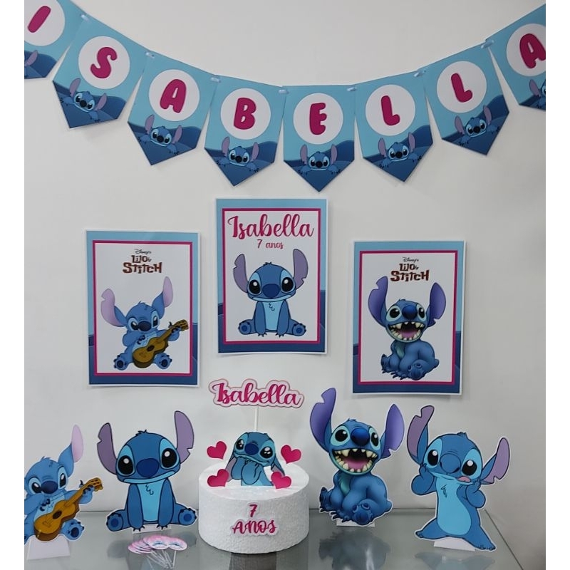 Kit Festa Stitch e Angel - Decoração Infantil!