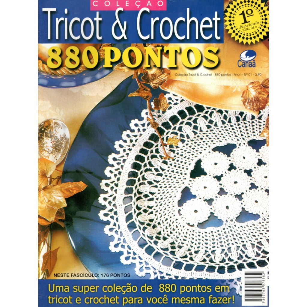 ITEM DE COLECIONADOR] [ARTESANATO] Revista Tricot & Crochet – 880 pontos –  Ano I - Número 1 | Shopee Brasil