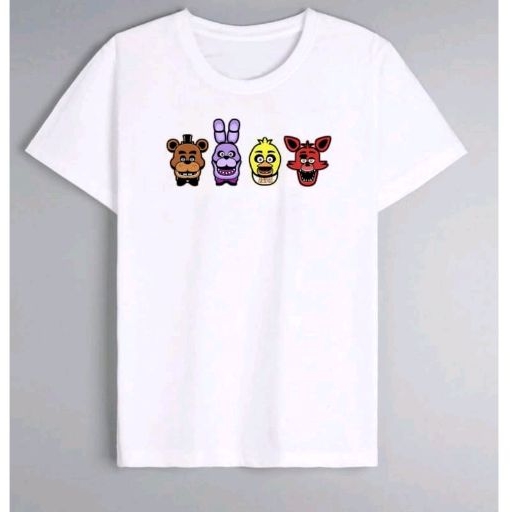 CAMISETA FIVE NIGHTS AT FREDDY ANIMATRONICS