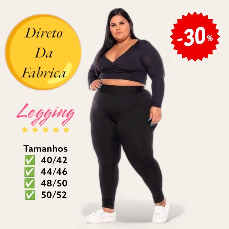 Calça Legging plus size Grafite