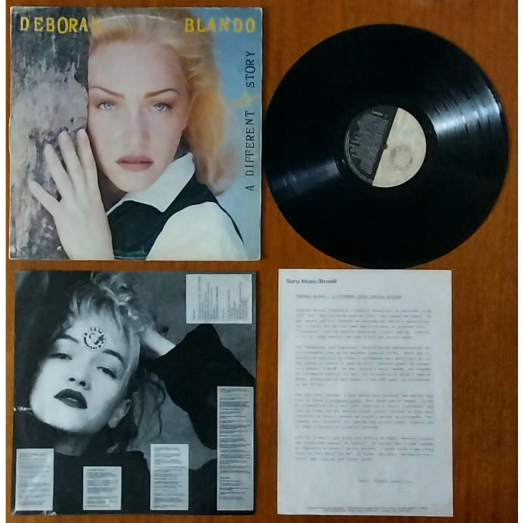 LP - DEBORAH BLANDO - A DIFFERENT STORY - 1991 - SPECIAL EDITION - COM  ENCARTE E RELEASE