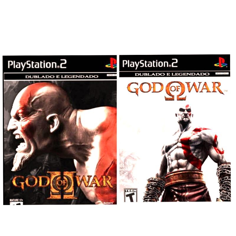 God of War 1 e 2 dublado português Ps2 - Escorrega o Preço