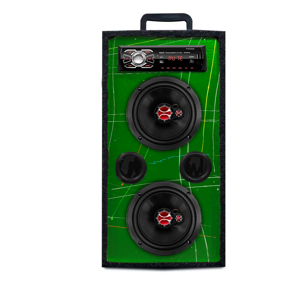 Caixa Bob Residencial Bomber Vertical 6 Ativa 100w Bluetooth