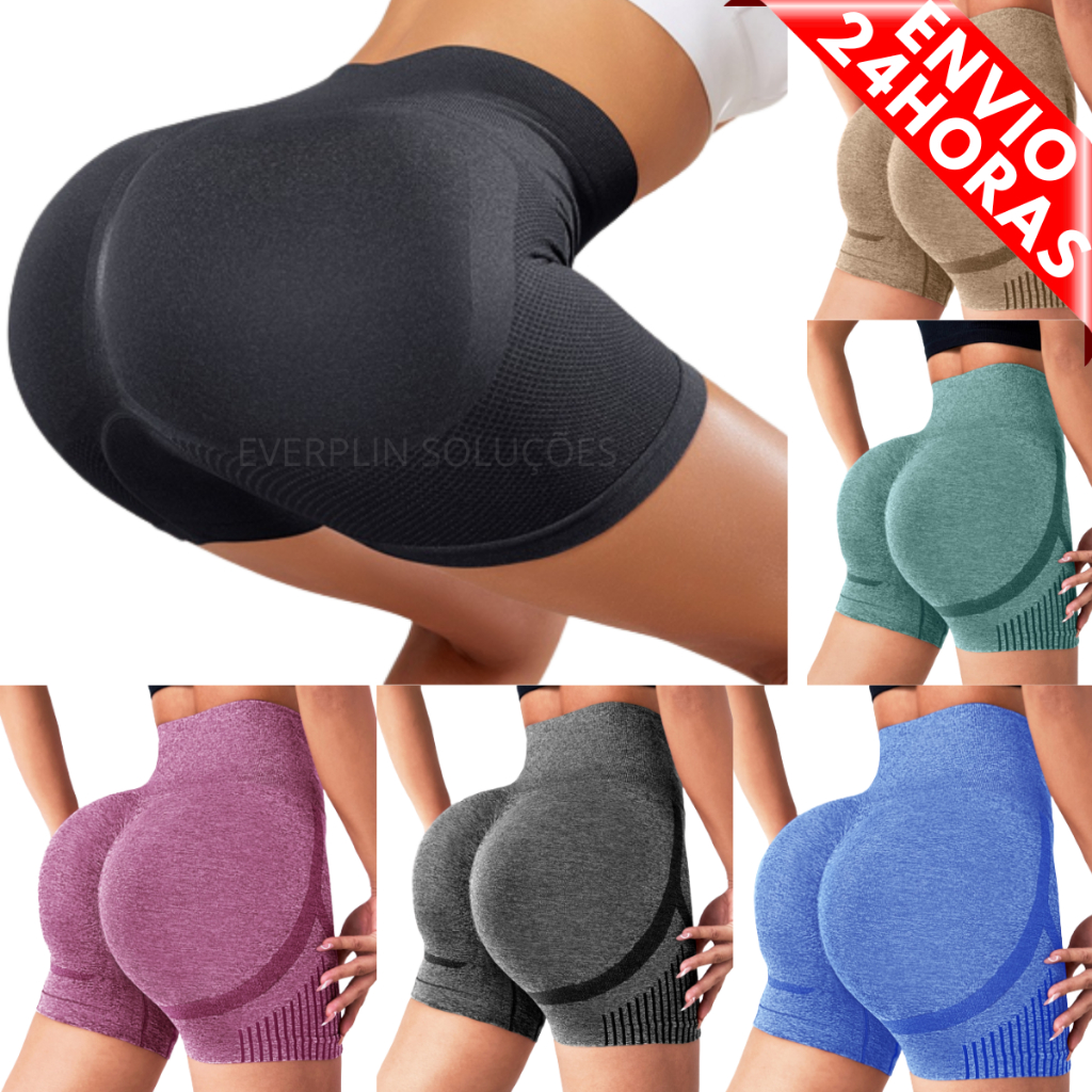 Conjunto Esportivo Academia Feminina Top e Legging Cintura Alta Levanta  Bumbum