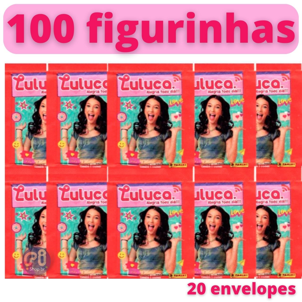 Pack com 50 figurinhas (10 envelopes) Figurinhas Luluca 2023 - PANINI