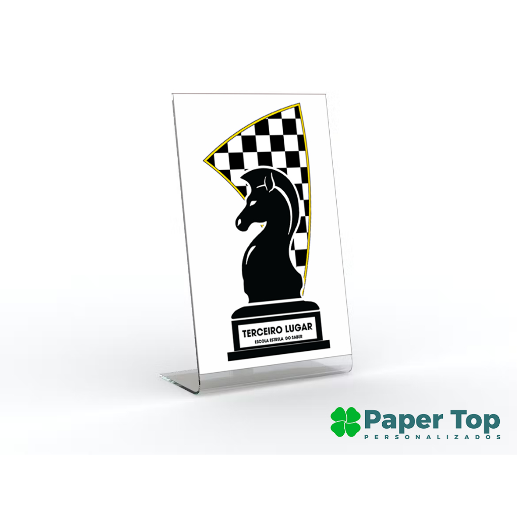 Troféu de xadrez Juvale - Prêmio de xadrez, pequeno troféu de resina para  torneios, competições, festas, 4 x 6 x 1,5 polegadas