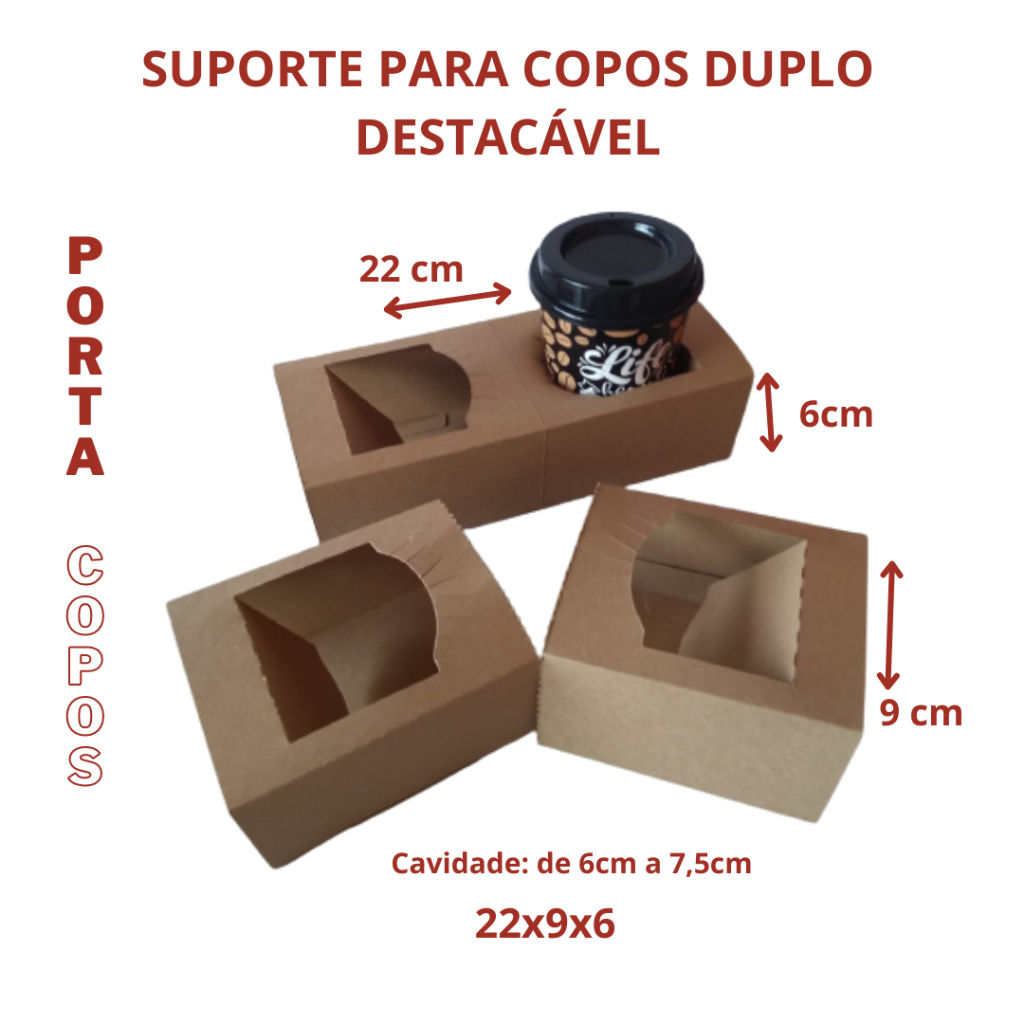 Porta-copo De Papel Quadrado Salak [Fruta Cobra]