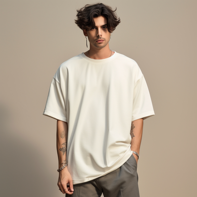 Camiseta OffWhite Larga Grande Lisa Masculina Camisa Oversized Tamanho:P