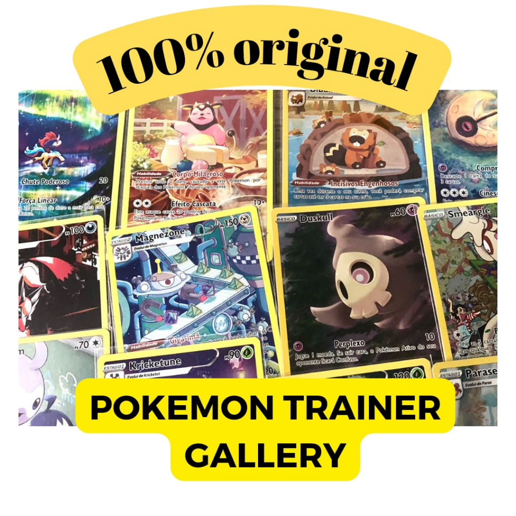 Cartas Ultra Raras Pokémon Galeria de Treinador - Pokémon TCG Original  Copag - Desconto no Preço