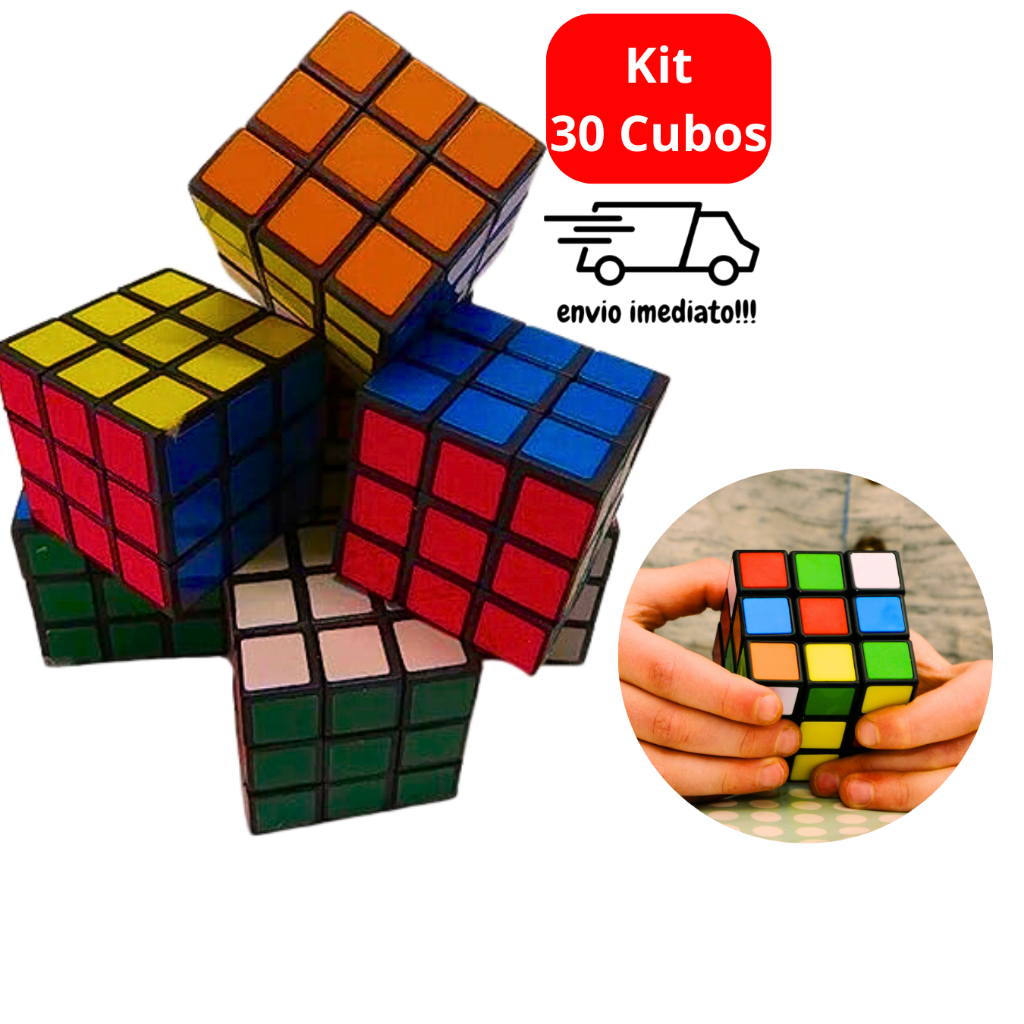 Kit 6 Cubos Magico Melhor Presente Para Criança Adolescente