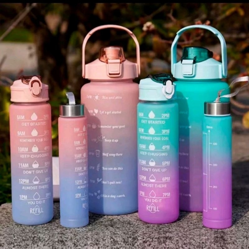 Kit 3 garrafas água para diversas atividades - seja Fitness. - LojãoDuMister