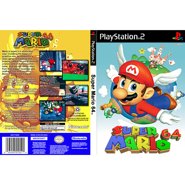 Super mario 64 Jogo ps2 midia fisica