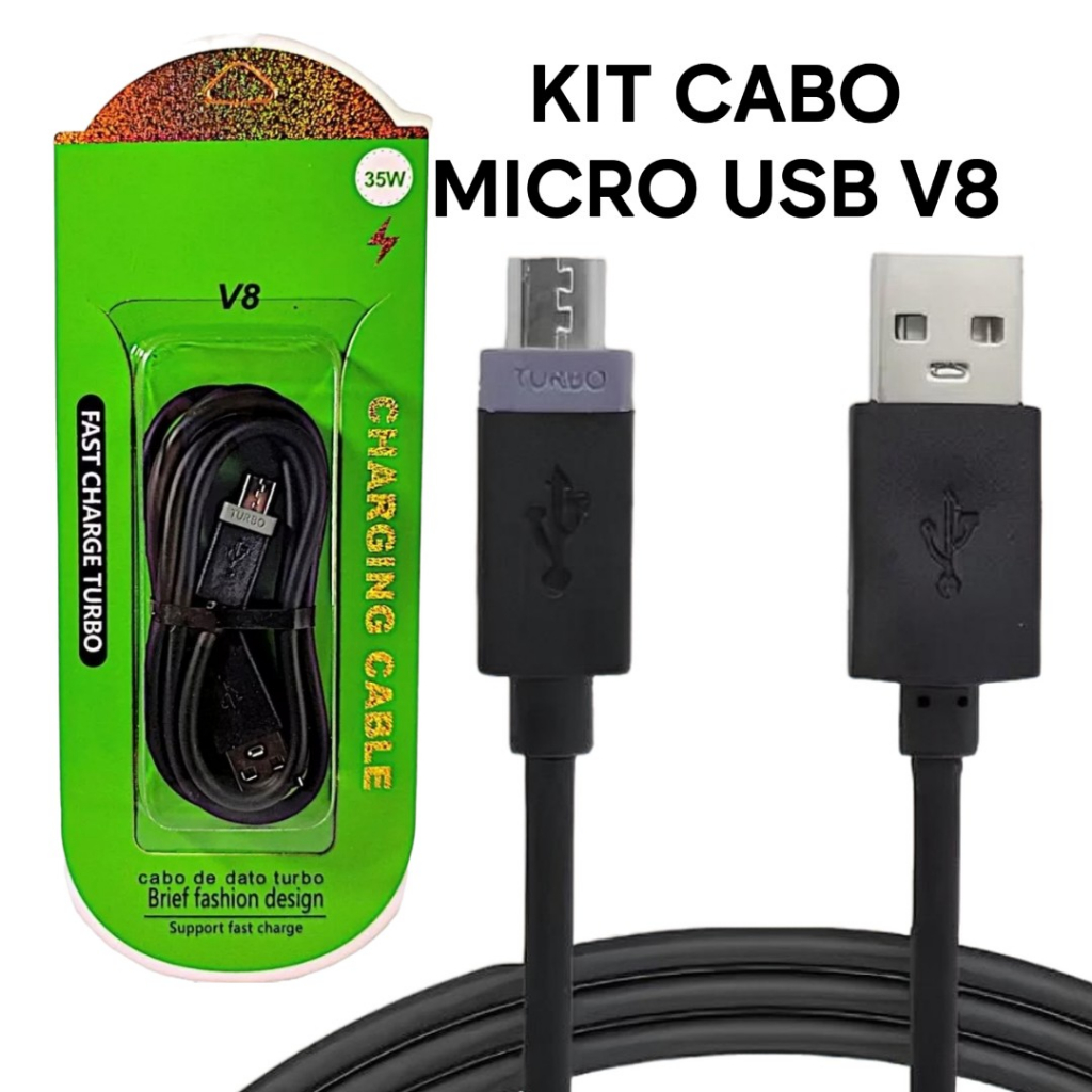 Kit-Combo de 10 unidades de Carregador Original + Cabo Usb Compatível —  Virtual3000