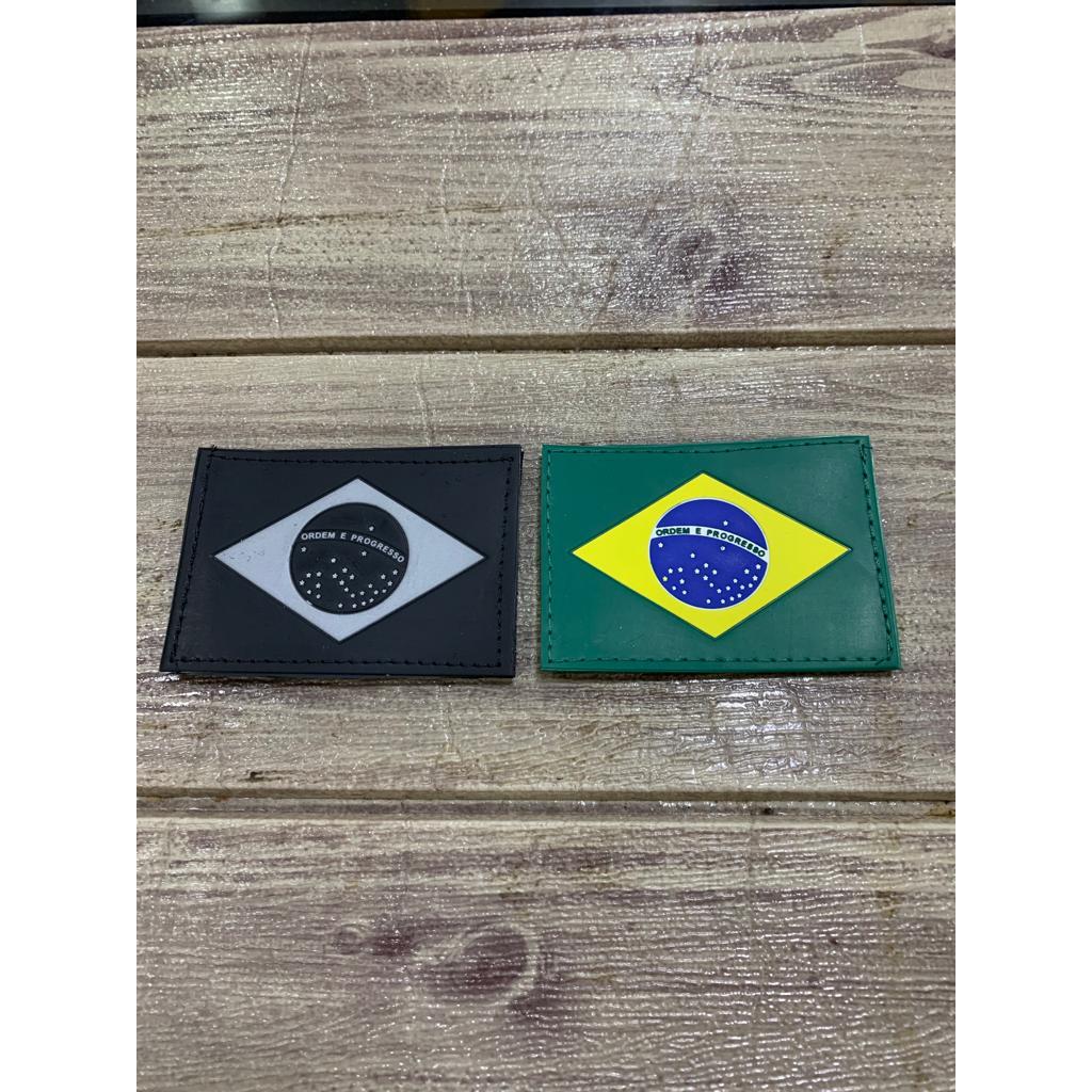 Patch Emborrachado Bandeira Brasil, Almox Militar