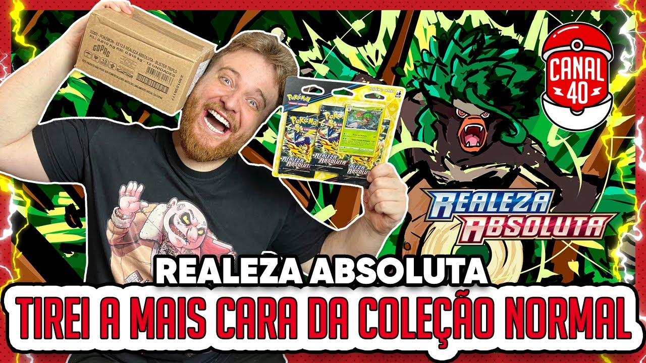 Jogo de Cartas Pokémon - Blister Triplo - Realeza Absoluta - Rillaboom -  Copag - Ri Happy