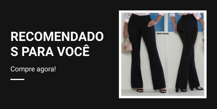 calça social feminina preta ideal para trabalho MULHER BRASIL