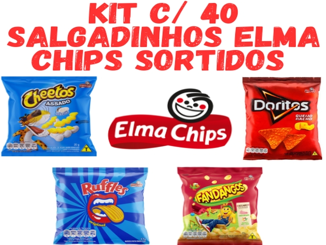 Kit 40 Cheetos Requeijão - 20g - Elma Chips - Mag Doces e Variedades