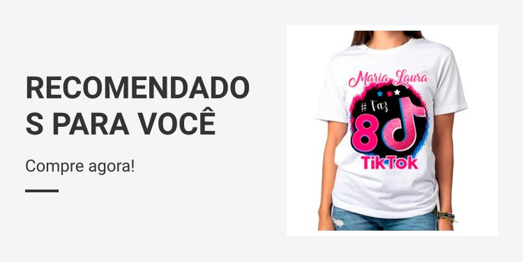 KIT CAMISETA + TOPO DE BOLO MINEBLOX ROSA MENINA - TODOS OS TEMAS