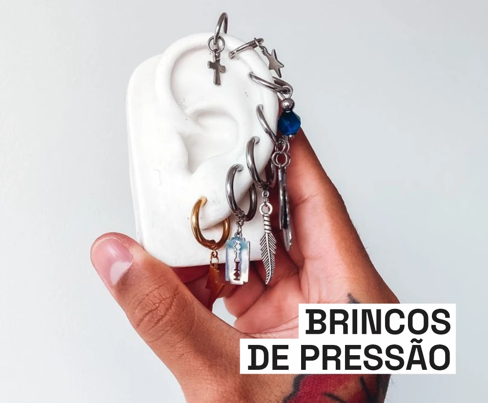 Piercings de pressão - CODE Brincos