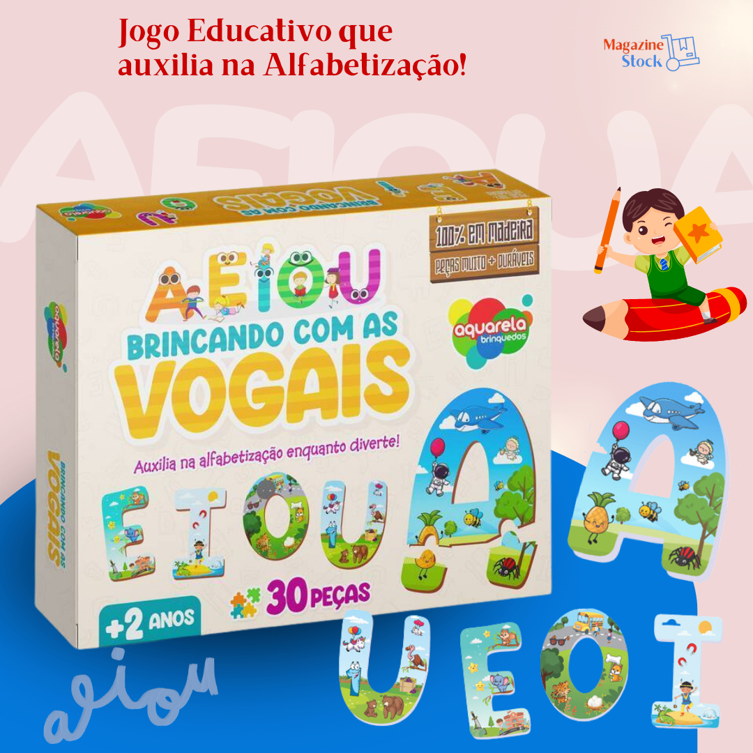 Jogo Ludo Kids em madeira mdf Aquarela Brinquedos - Magazine Stock