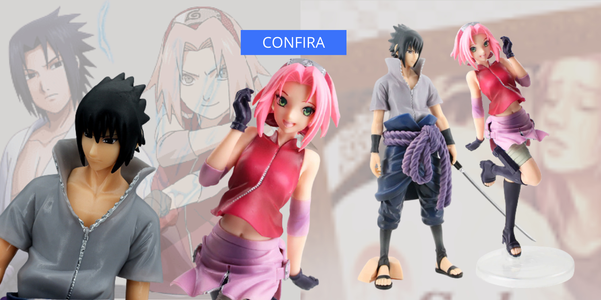 Boneco Action Figure Naruto Shippuden Sasuke Uchiha - Loja Ortsac