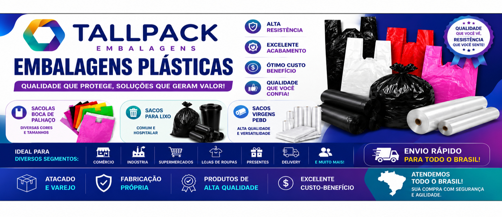 Tallpack indústria e comércio de em, Loja Online | Shopee Brasil