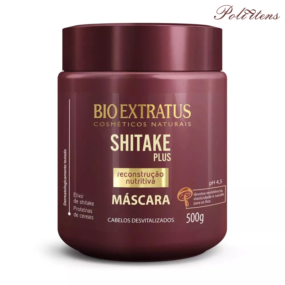 Kit 2 Shampoo 1 Condicionador limpeza Nutritiva Shitake 1 L Bio Extratus -  poliitens