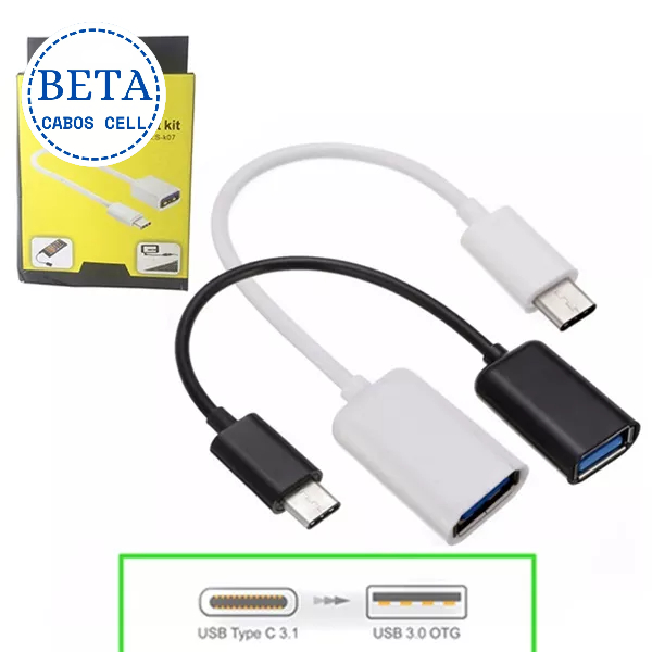 Cabo Carregador e Dados USB-C Tipo C Lightning Iphone 1 Metro - Beta Cabos  Cell