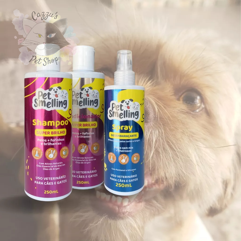 Condicionador Pet Hidratante 250 Ml - Para Cães E Gatos - Pet Smelling  pelos mais fofinhos e super hidratados
