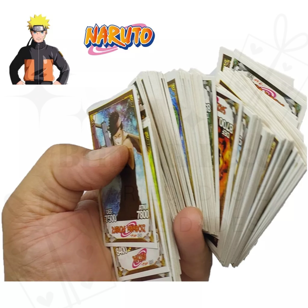 Kit 50 Pacotes Card Game Naruto C/200 Card + Chaveiro Naruto