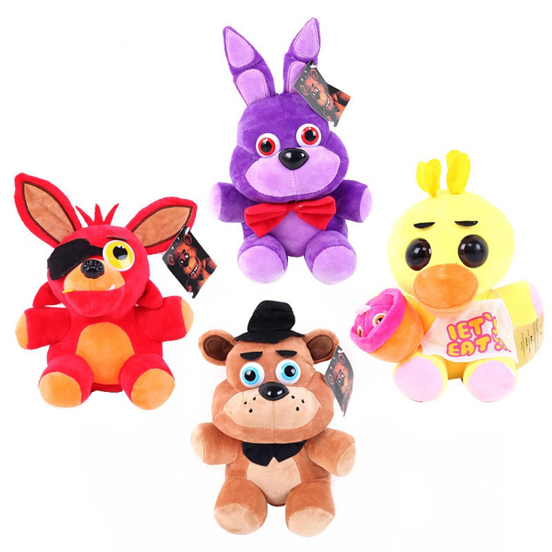 Pelucia five nights at freddys freddy olho preto dtoys