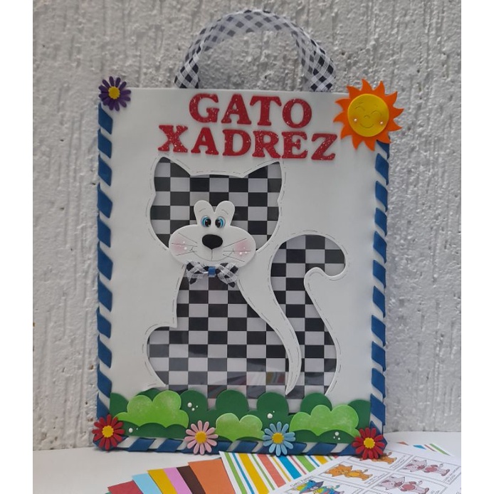 DIY: Sacola de histórias O Gato Xadrez! 