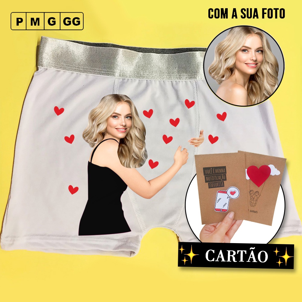 Camiseta Personalizada com Sua Foto I Love My Girlfriend