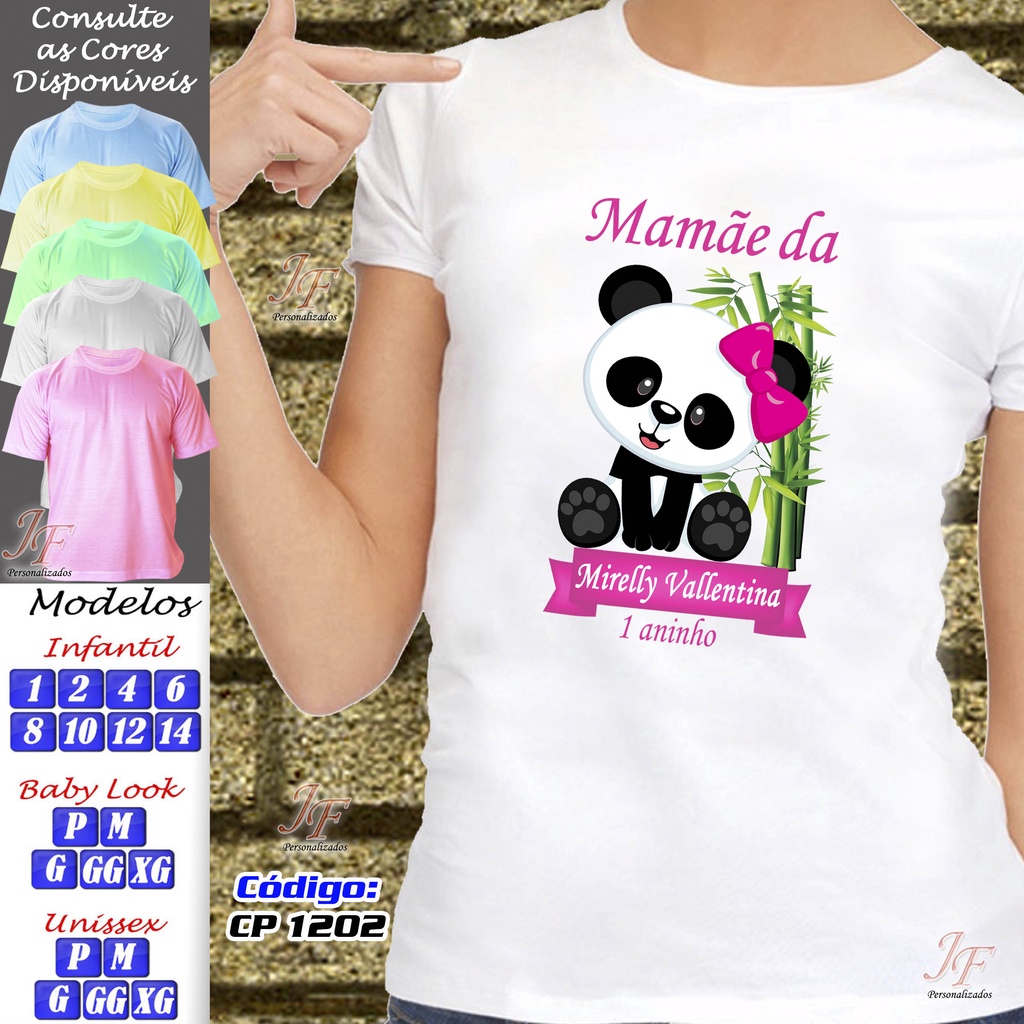 Camiseta Luluca E Panda r Unissex Infantil Adulto