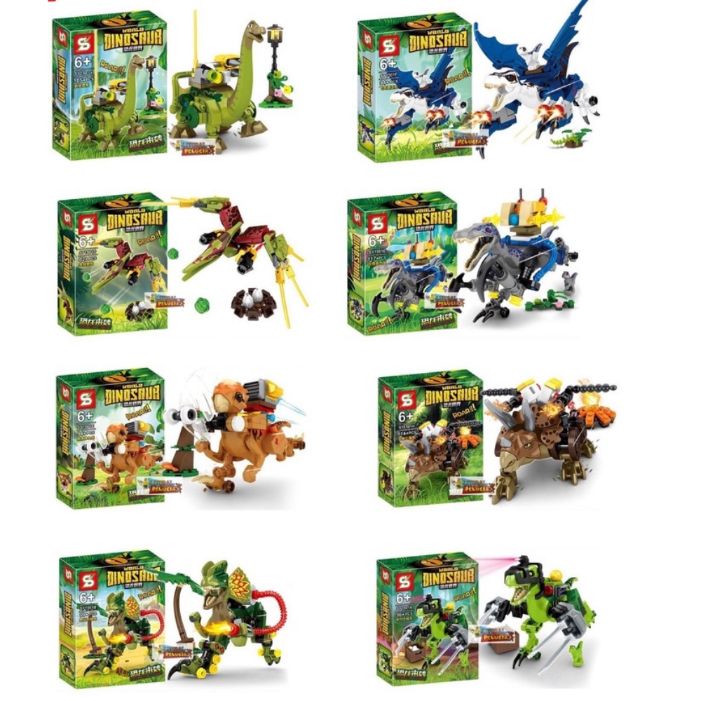 Brinquedo Blocos de Montar 04 Dinossauros com Ferramenta - 112 peças -  Steam Toy - Casa do Brinquedo® Melhores Preços e Entrega Rápida