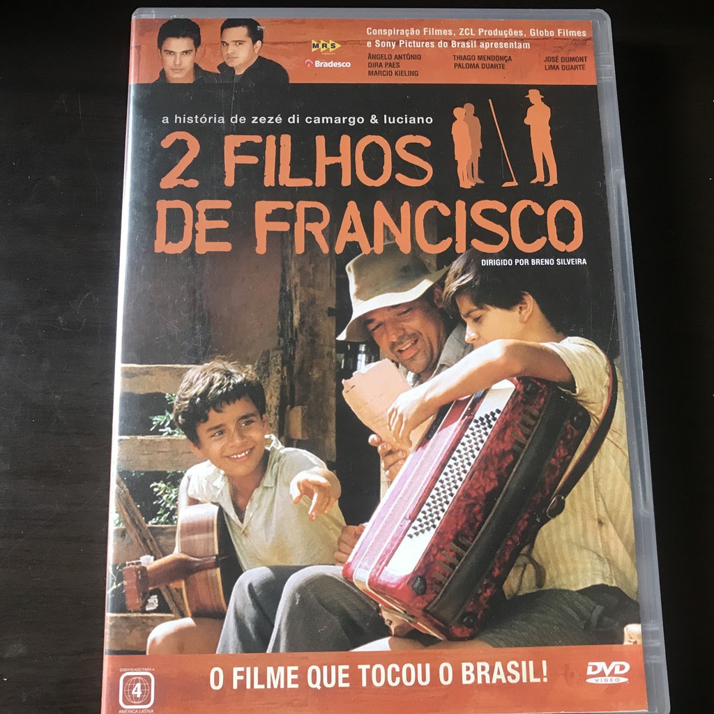 DVD Filme 2 FILHOS DE FRANCISCO - A HISTÓRIA DE ZEZÉ DI CAMARGO u0026 LUCIANO |  Shopee Brasil