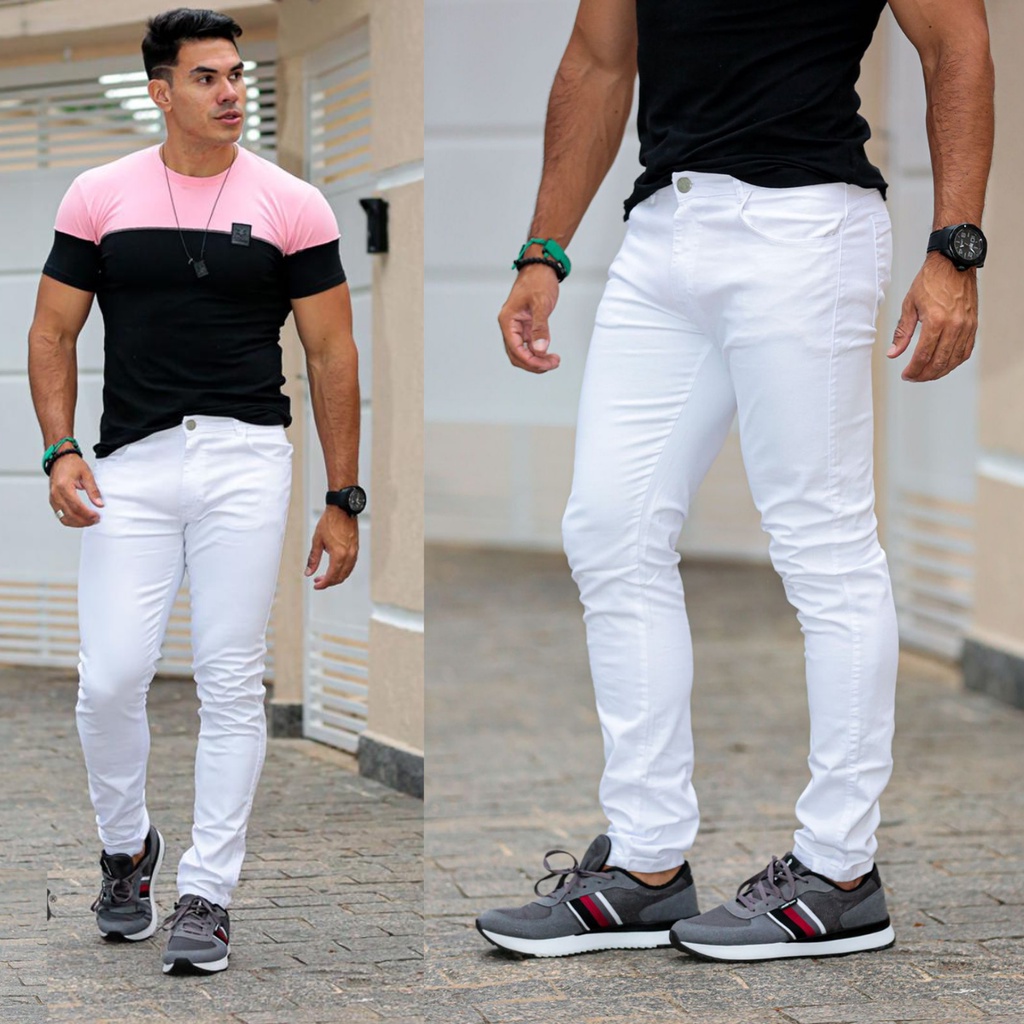 Shops calça jeans esporte fino masculina